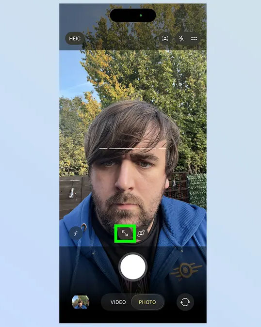 How to use the Center Stage feature on iPhone 17 – The selfie camera rotates vertically and horizontally, extremely convenient Picture 4