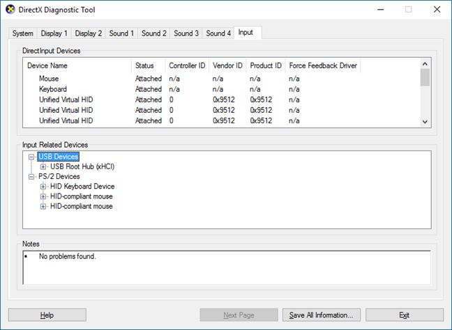 Picture 12 of How to use the DirectX Diagnostic Tool to troubleshoot problems.