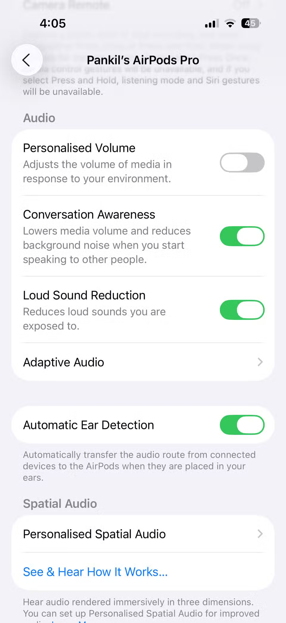 How to use Conversation Awareness and Live Listen on AirPods Picture 4