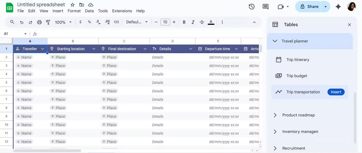How to Use Google Sheets' Pre-Built Tables Feature to Organize and Analyze Data Picture 4