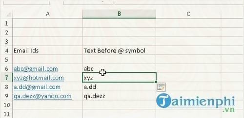 Picture 5 of How to use the Flash Fill function to filter data in Excel 2013