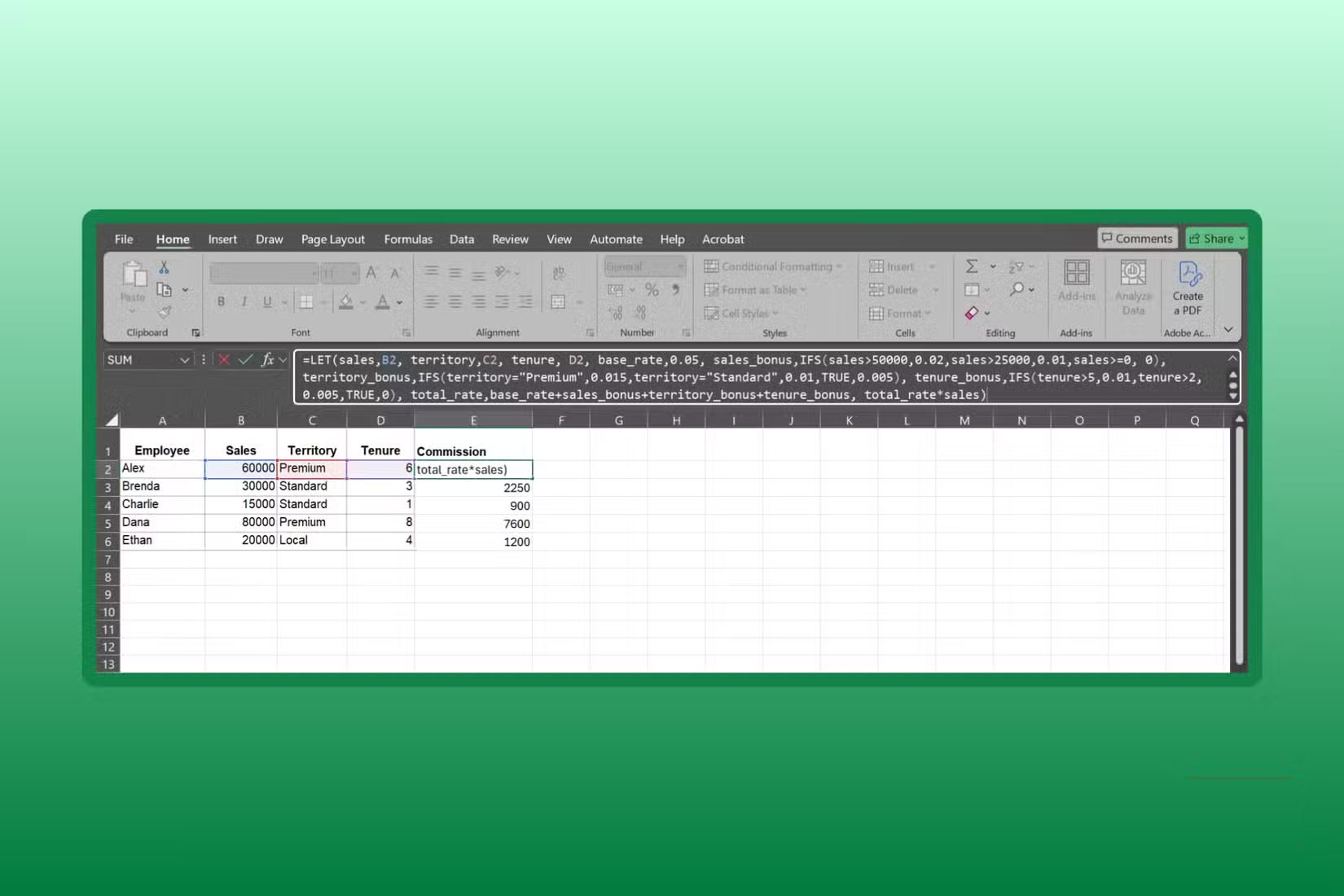 How to use IFS and LET functions instead of nested IF statements in Excel Picture 6