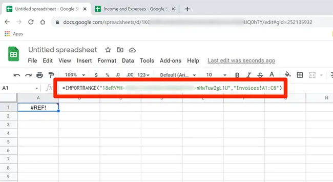 images 6 of How to use the IMPORTRANGE function in Google Sheets