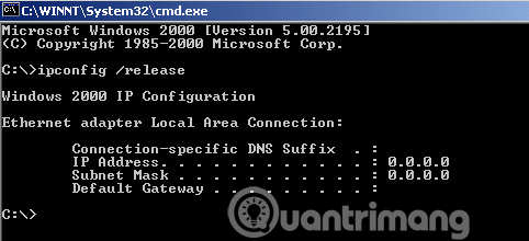 How to use the ipconfig command to refresh and reset IP address Picture 5