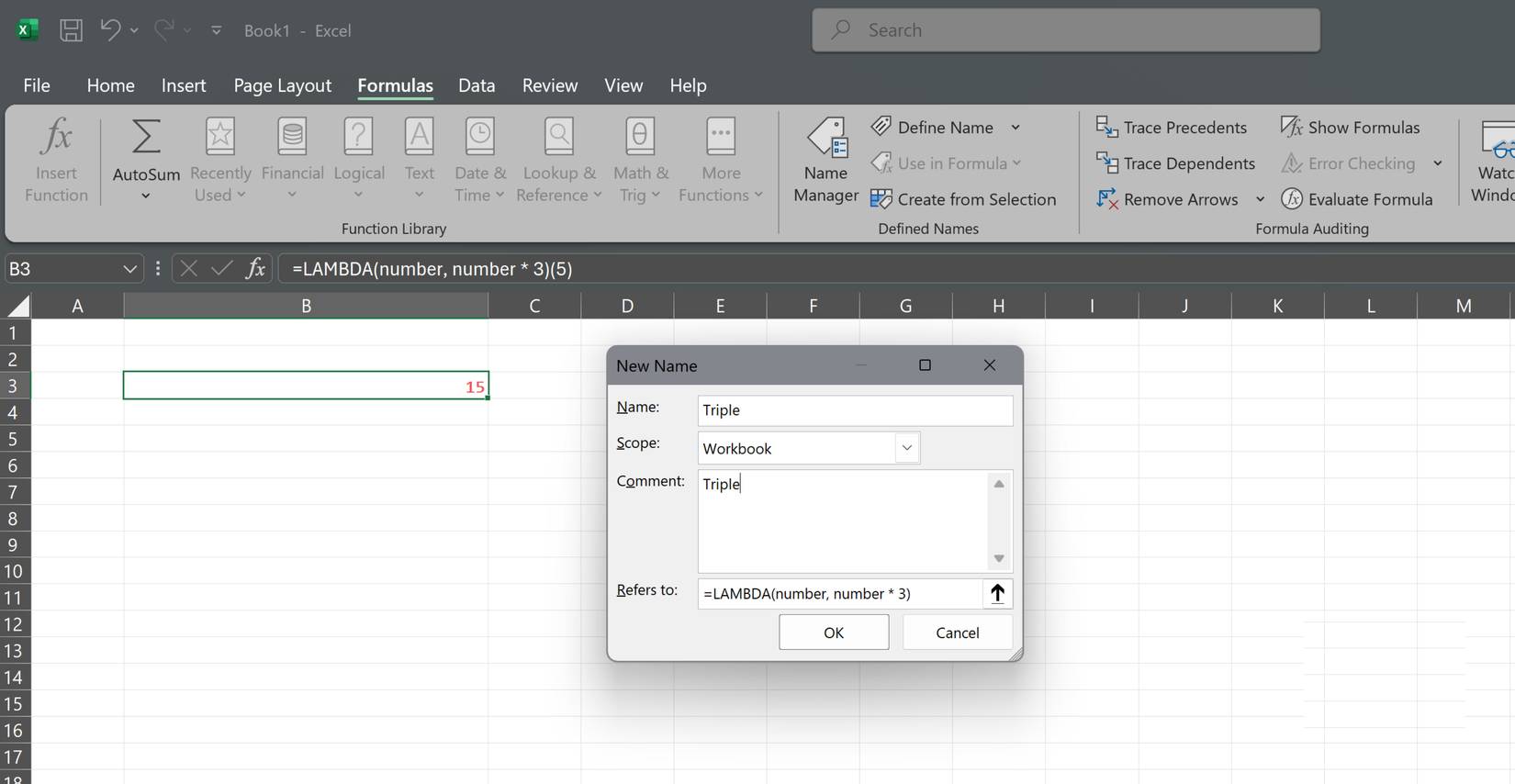 How to use the LAMBDA function in Excel Picture 3