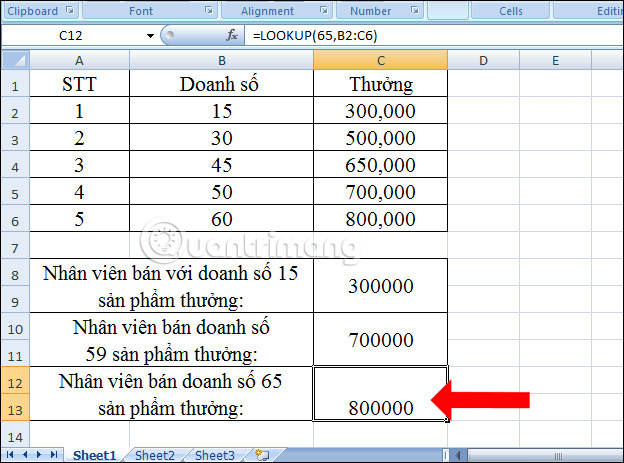 Picture 11 of How to use the LOOKUP function in Excel - Data search function
