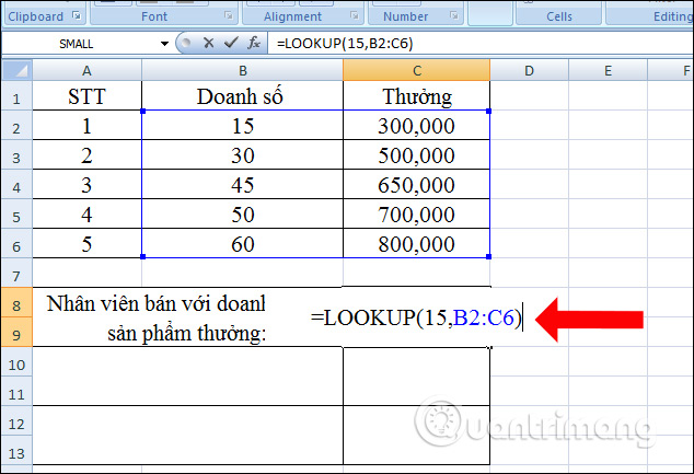 Picture 7 of How to use the LOOKUP function in Excel - Data search function