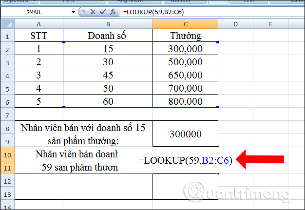 Picture 9 of How to use the LOOKUP function in Excel - Data search function