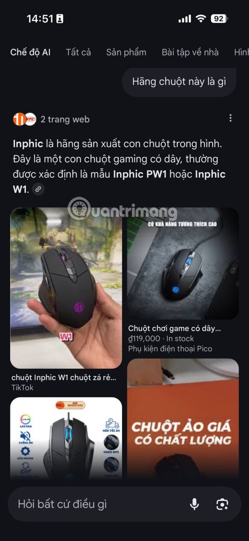 How to use the new AI Mode to find all information in photos Picture 4