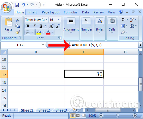 images 1 of How to use the PRODUCT function in Excel - A function to calculate the product of values.