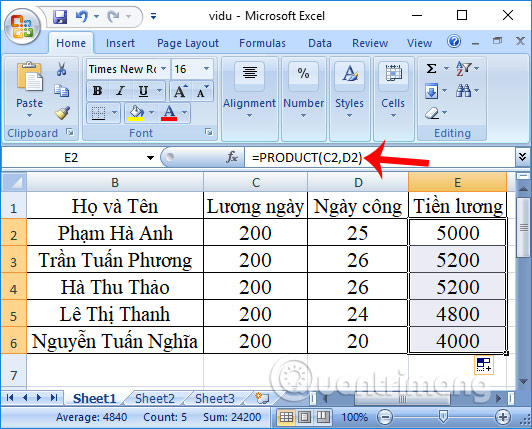 images 6 of How to use the PRODUCT function in Excel - A function to calculate the product of values.