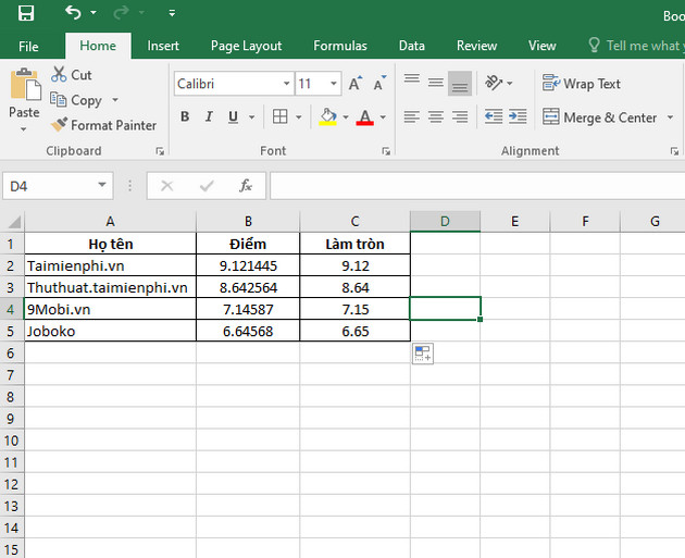 How to use the Round function in Excel to round numbers and process data Picture 6