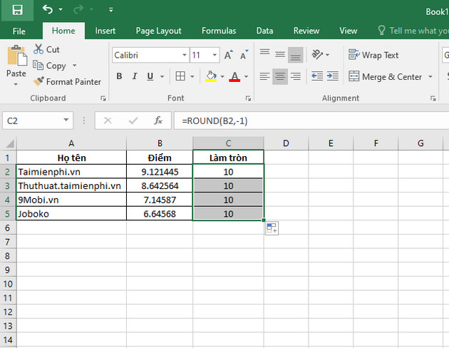 How to use the Round function in Excel to round numbers and process data Picture 8