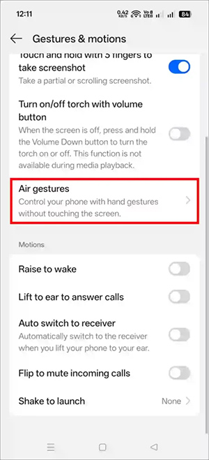 How to use the touchless scrolling feature on Oppo. Picture 3