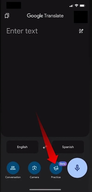 How to use practice mode on Google Translate Picture 1