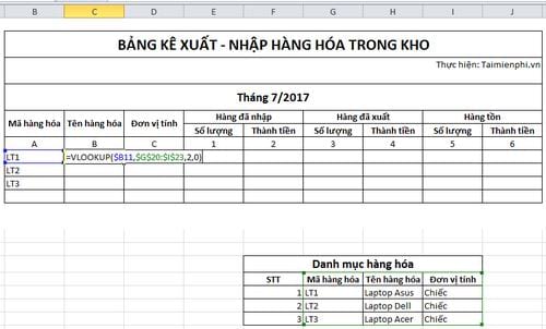 Picture 2 of How to use the Vlookup function in accounting.