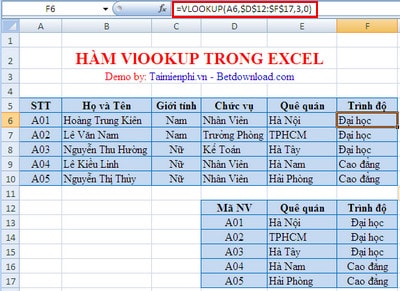Picture 6 of How to use the VLOOKUP function in Excel: formulas and detailed examples.