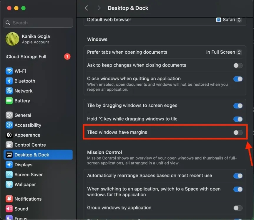 How to use the Windows Tiling feature in macOS Sequoia Picture 4