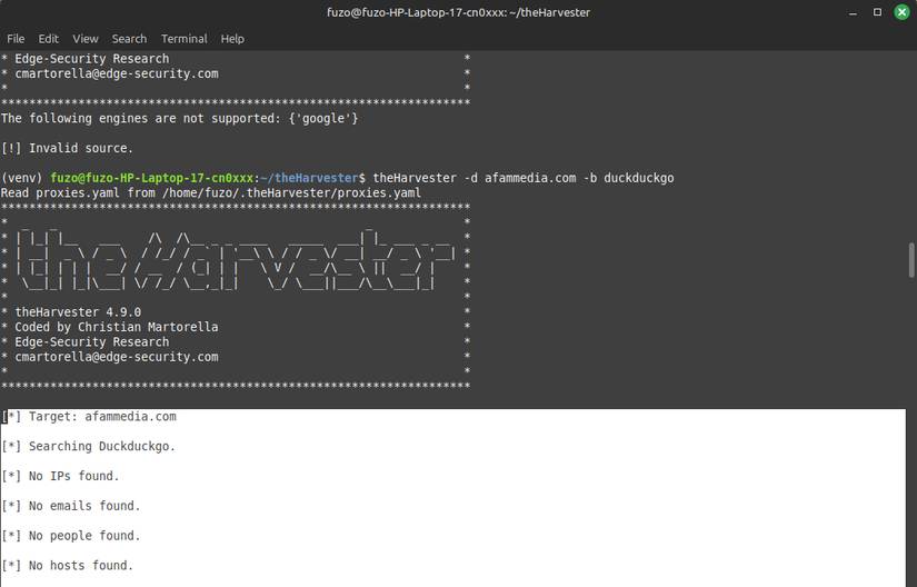 How to use theHarvester to map your online footprint in just minutes Picture 8