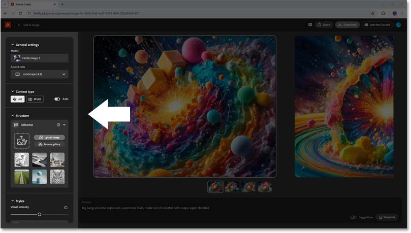 How to Use Visual Intensity in Adobe Firefly for More Detailed Images Picture 1