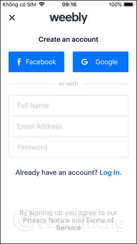 Picture 2 of How to use Weebly to create a website on your phone - Completely free.