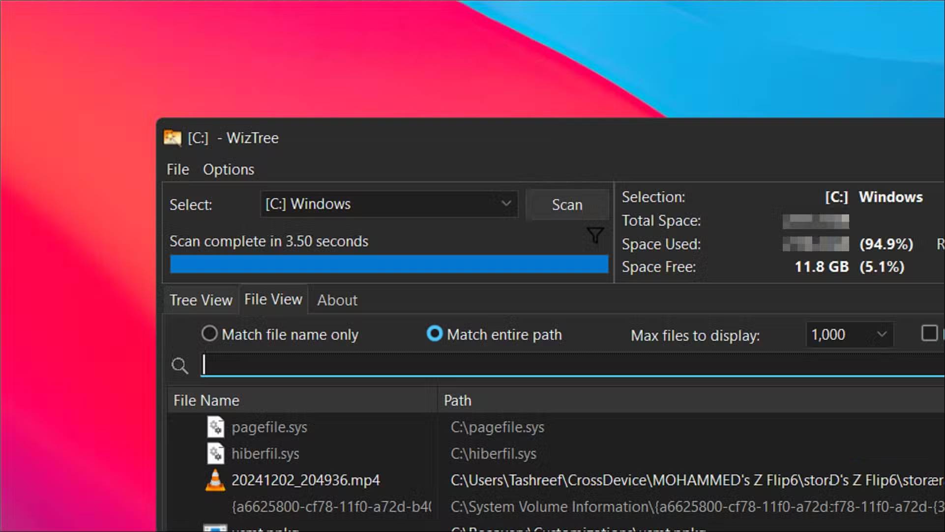 How to use WizTree to clean up 200GB of hidden junk files Picture 5