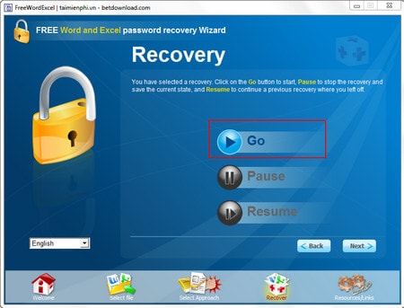 How to use Word and Excel Password Recovery Wizard to recover Word, Excel password Picture 5