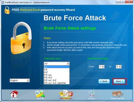 How to use Word and Excel Password Recovery Wizard to recover Word, Excel password Picture 6