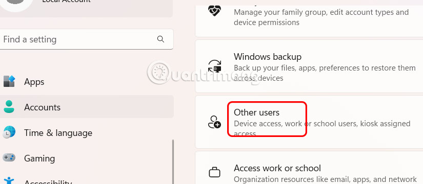 How to View All Accounts on Windows 11 Picture 1