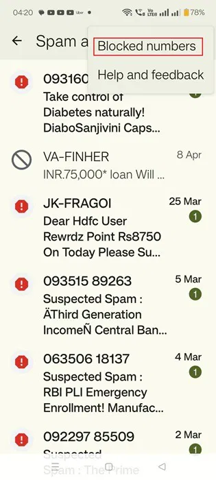 How to View Blocked Numbers on Android Picture 8