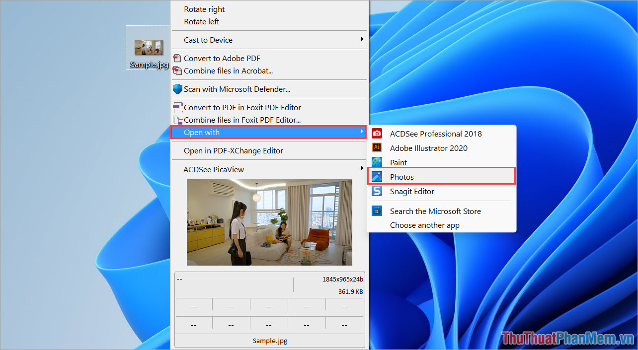How to view favorite photos on Windows 11 computer Picture 2
