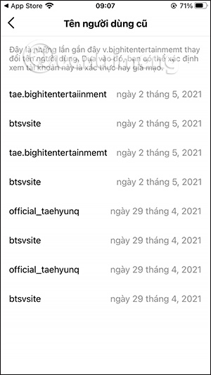 How to view Instagram account name change history Picture 4
