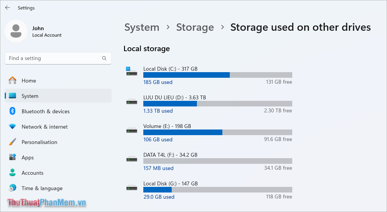 How to view Windows 11 laptop capacity Picture 9