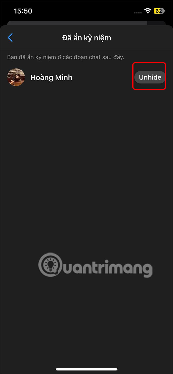 How to view memories on Messenger Picture 11