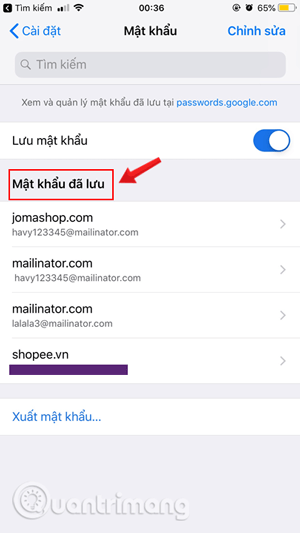 Picture 10 of How to view and quickly delete saved passwords on Chrome.