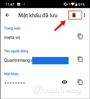 Picture 20 of How to view and quickly delete saved passwords on Chrome.