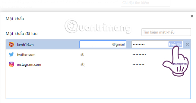 Picture 25 of How to view and quickly delete saved passwords on Chrome.