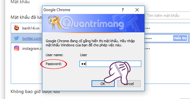 Picture 26 of How to view and quickly delete saved passwords on Chrome.