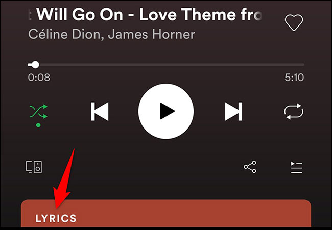 How to view song lyrics on Spotify Picture 2