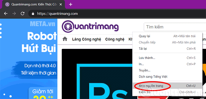 How to view source, view website source code by phone or computer Picture 1