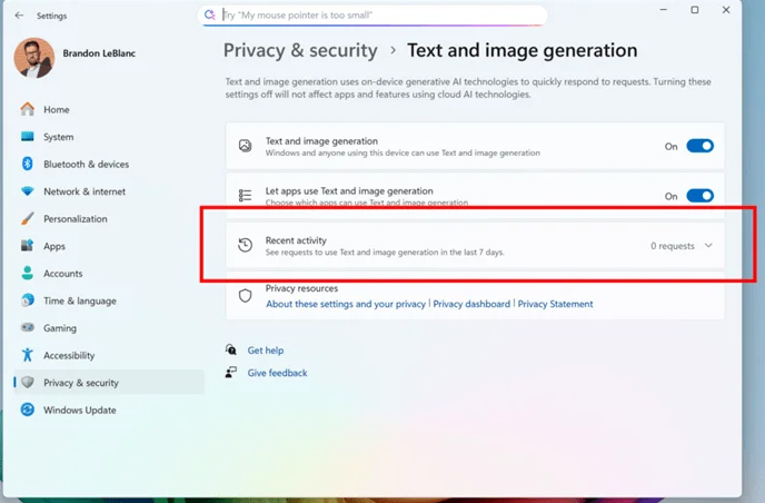 How to view Windows 11 text and image creation apps Picture 3