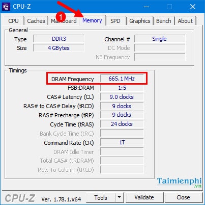 Picture 2 of How to view the RAM, motherboard, and CPU bus speeds on your computer or laptop using CPU-Z.