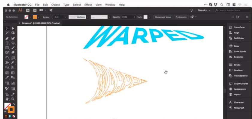 Picture 11 of How to Warp, bend text in Adobe Illustrator