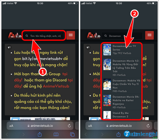 How to watch Anime movies on AnimeVsub on phones and PCs Picture 11