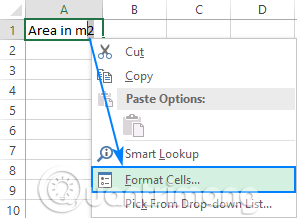 How to write exponents in Excel, write upper and lower indices in Excel Picture 1