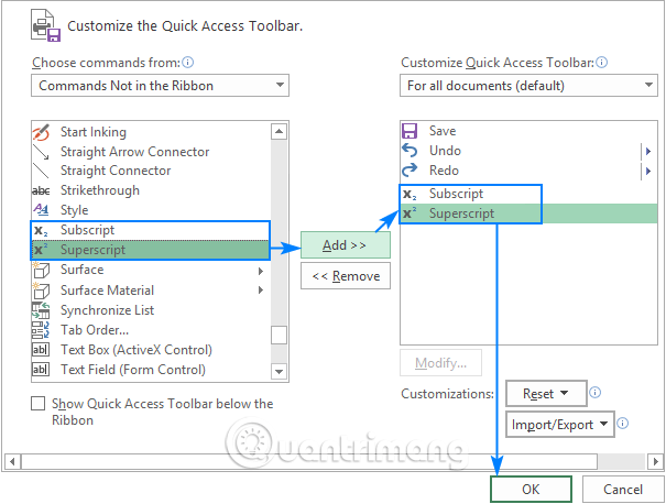 How to write exponents in Excel, write upper and lower indices in Excel Picture 7