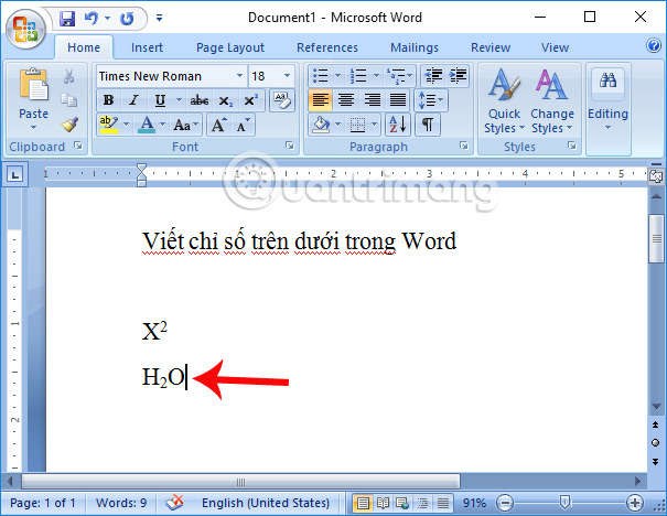 images 2 of How to write exponents in Word, how to write superscripts and subscripts in Word