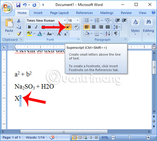 images 3 of How to write exponents in Word, how to write superscripts and subscripts in Word