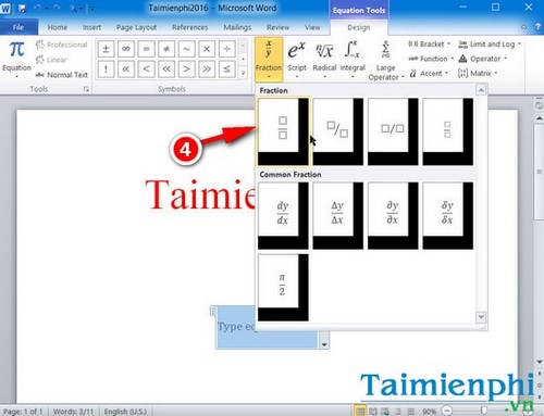 Picture 7 of How to write fractions in Word simply and quickly.