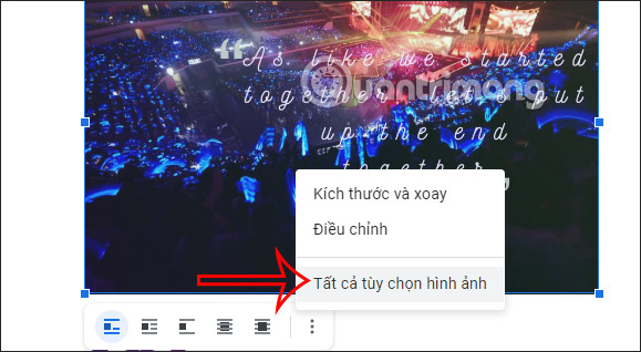 How to write text on images in Google Docs Picture 10